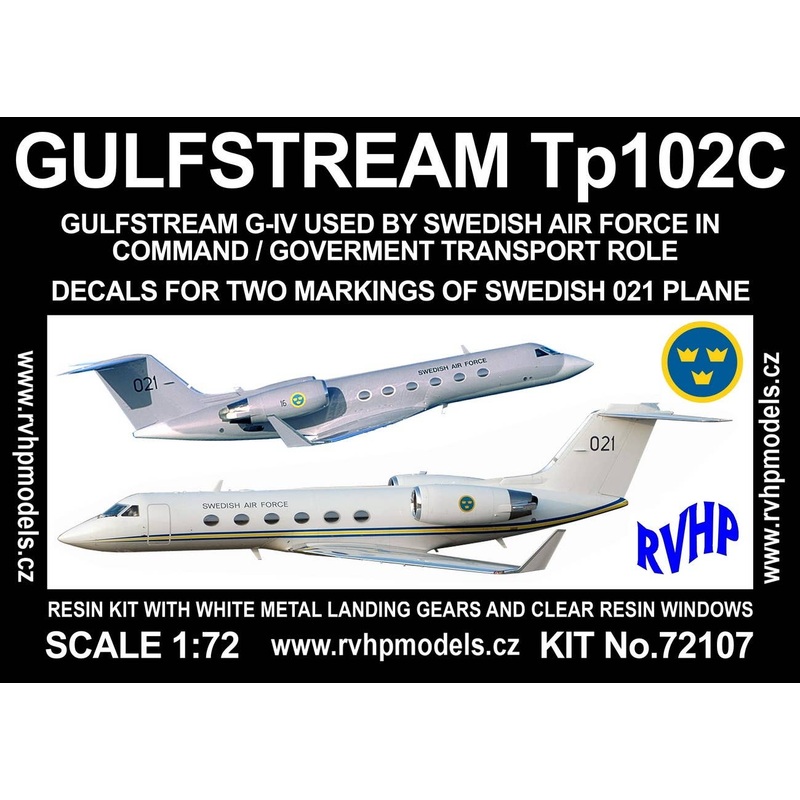 1/72 Gulfstream Tp102C (2 x Swedish AF)