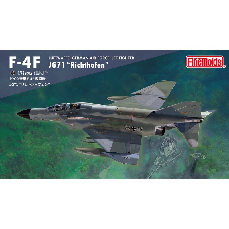 1/72 Luftwaffe F-4F Jet Fighter JG71 Richthofen