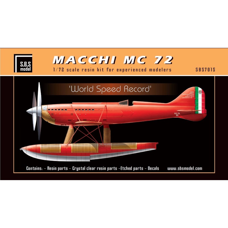 1/72 Macchi M.C.72 Floatplane Racer