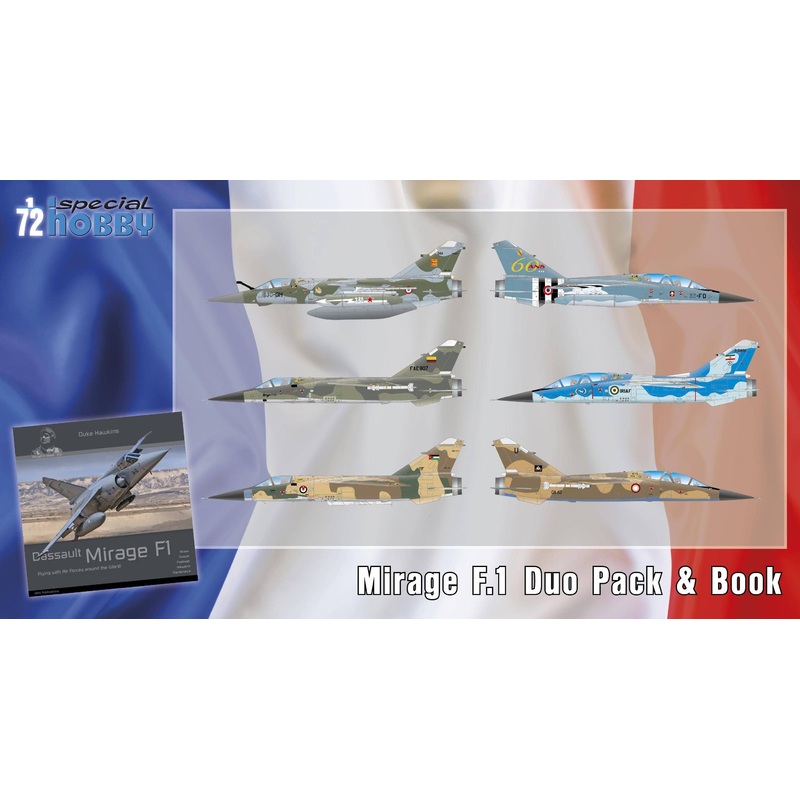 1/72 Mirage F.1 Duo Pack & Book