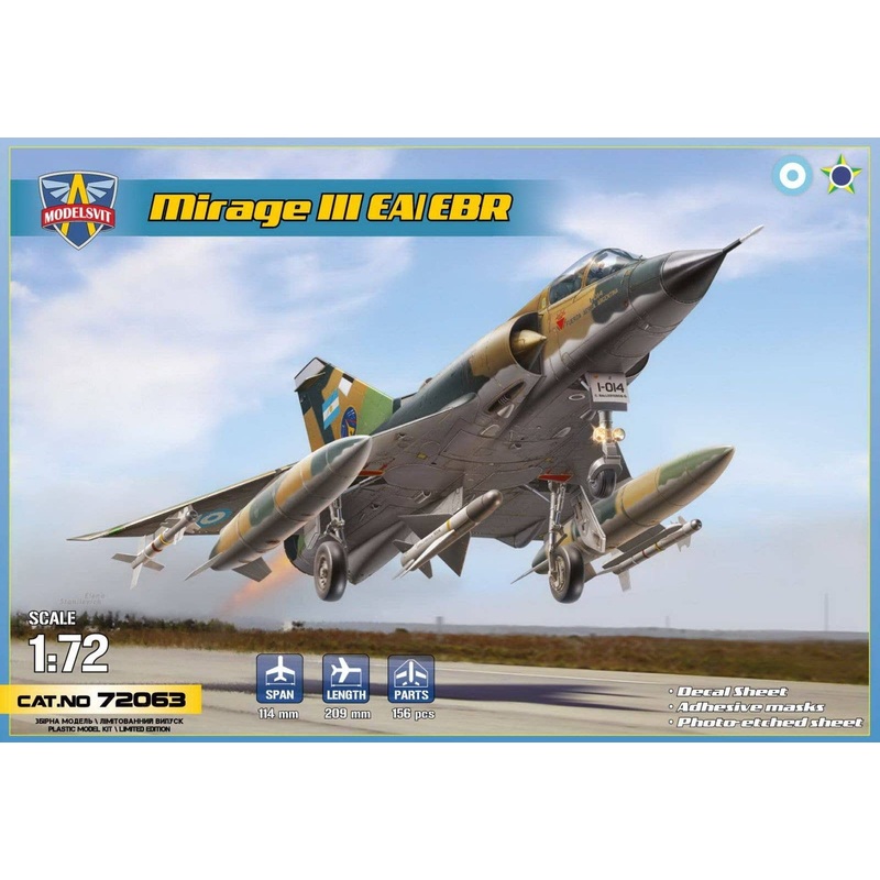 1/72 Mirage IIIEA/IIIEBR Fighter Attack Aircraft
