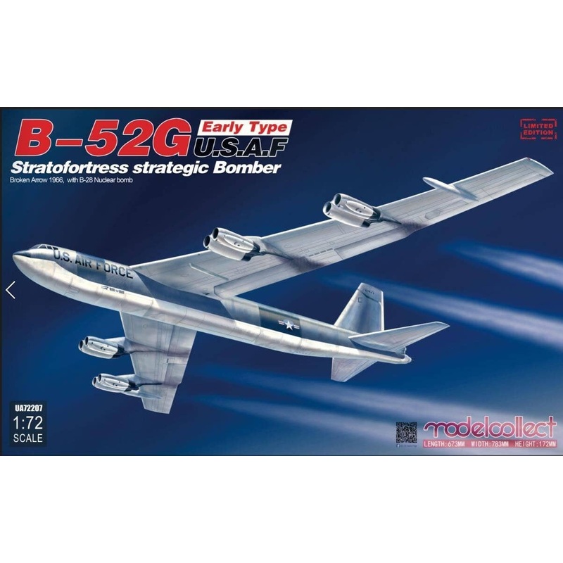 1/72 B-52G Early Type U.S.A.F Stratofortress Strategic Bomber Broken Arrow 1966, with B-28 Nuclear Bomb