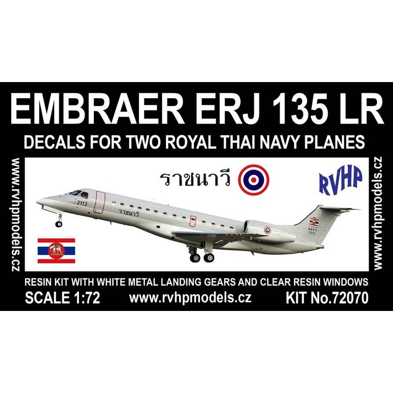 1/72 Embraer ERJ 135LR (Royal Thai Navy Planes)
