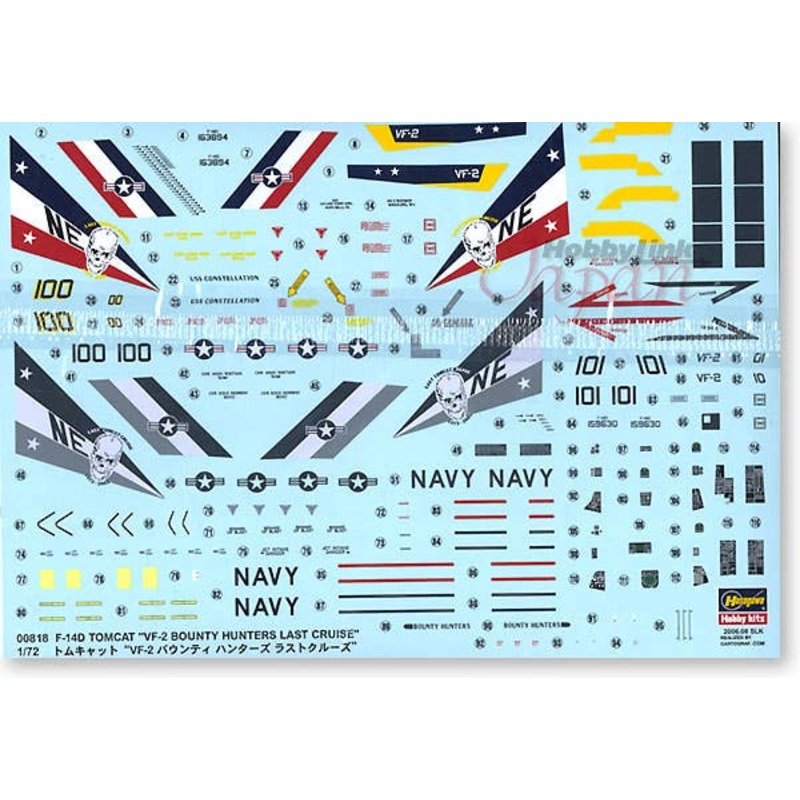 1/72 F-14D Tomcat VF-2 Bounty Hunters Last Cruise
