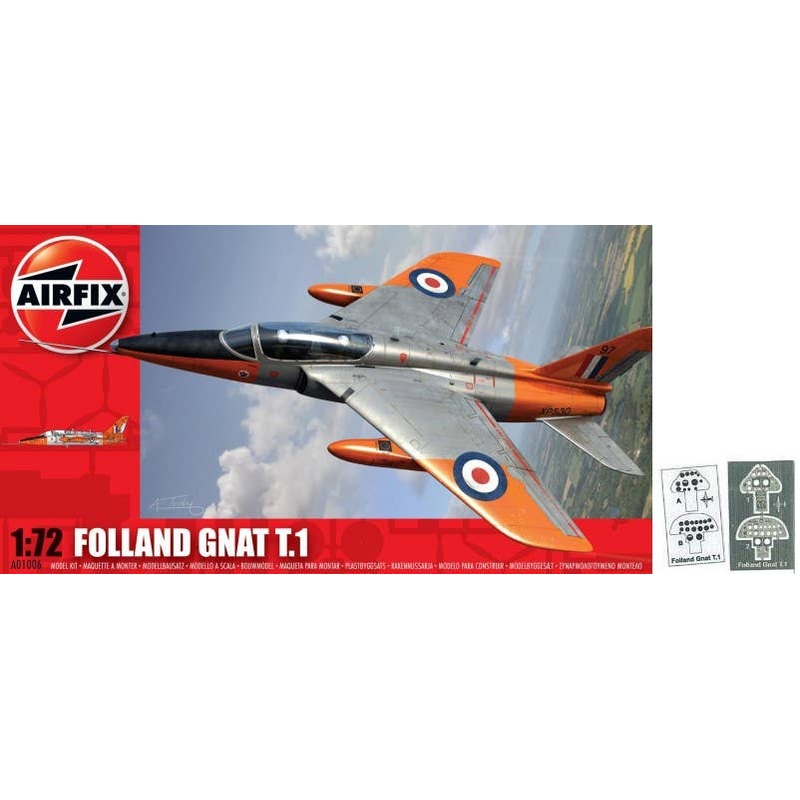 1/72 Folland Gnat T.1 (Include Instrument Panel)