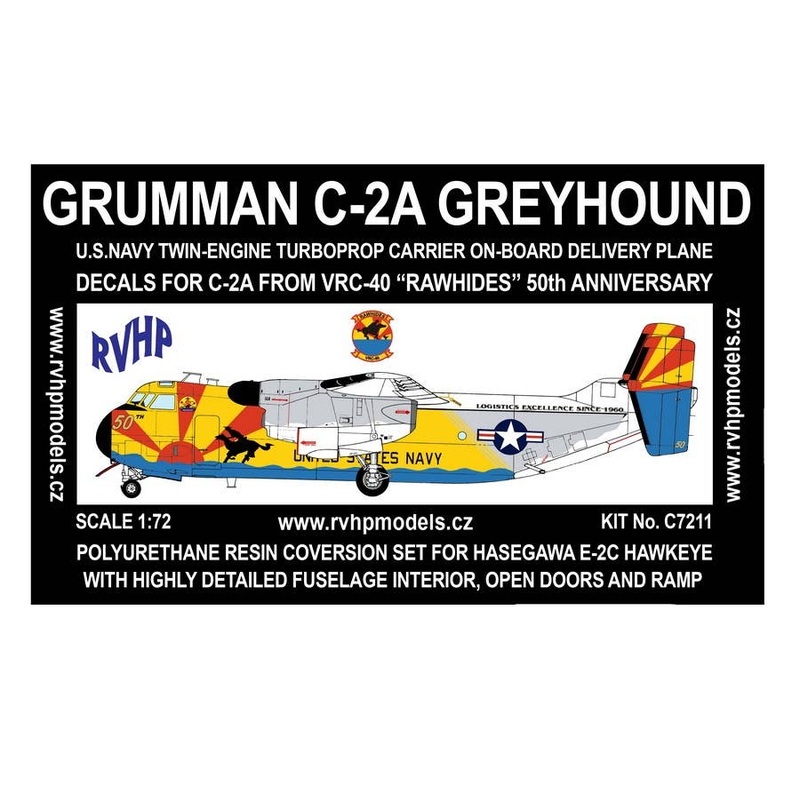 1/72 Grumman C-2A Greyhound (VRC-40 RAWHIDES 50th Anniversary) Resin Conversion Kit