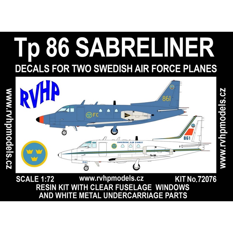 1/72 Tp86 Sabreliner (Swedish AF)