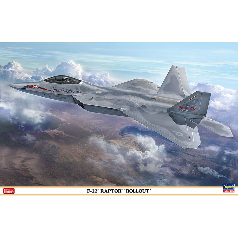 1/48 F-22 Raptor "Roll Out"