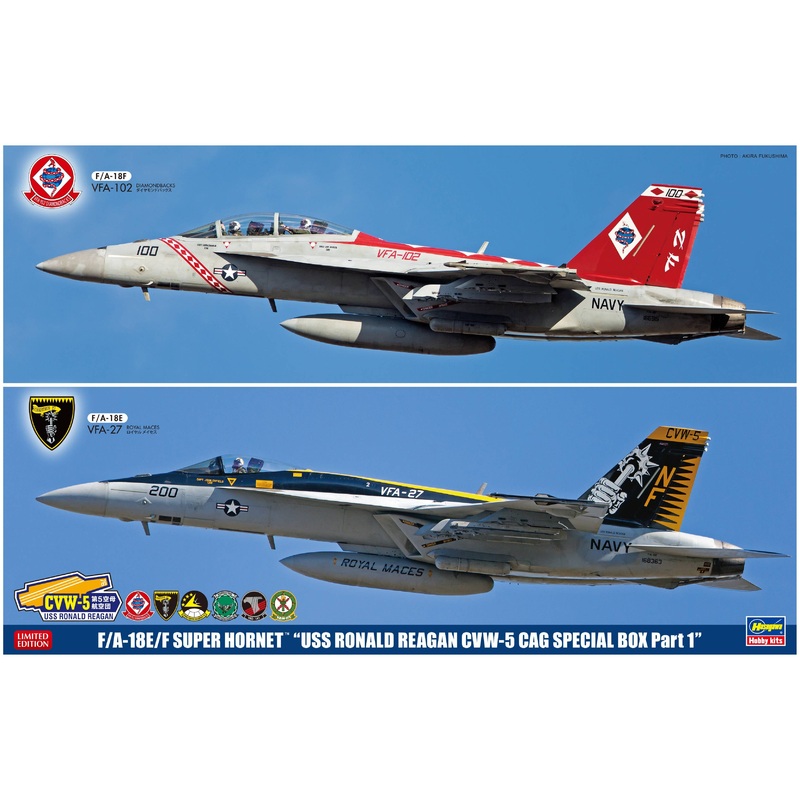 1/72 F/A-18E/F Super Hornet USS Ronald Reagan CVW-5 CAG (2 Kit Set)