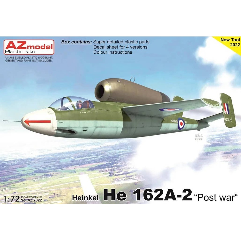 1/72 Heinkel He 162A-2 Post War