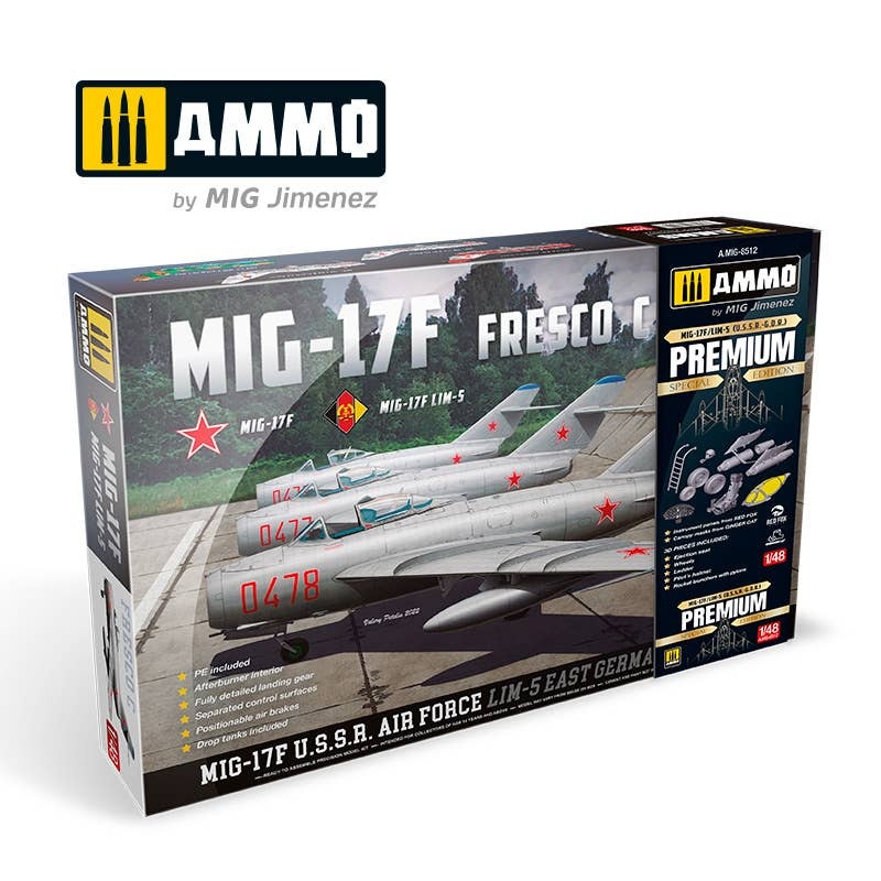1/48 MIG-17F/LIM-5, U.S.S.R.-G.D.R. PREMIUM EDITION