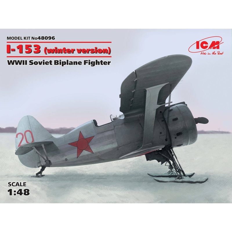 1/48 I-153 Chaika WWII Soviet Biplane Fighter