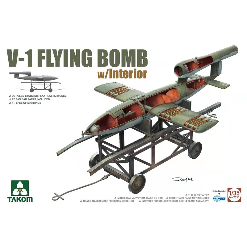 1/35 V-1 Flying Bomb w/Interior