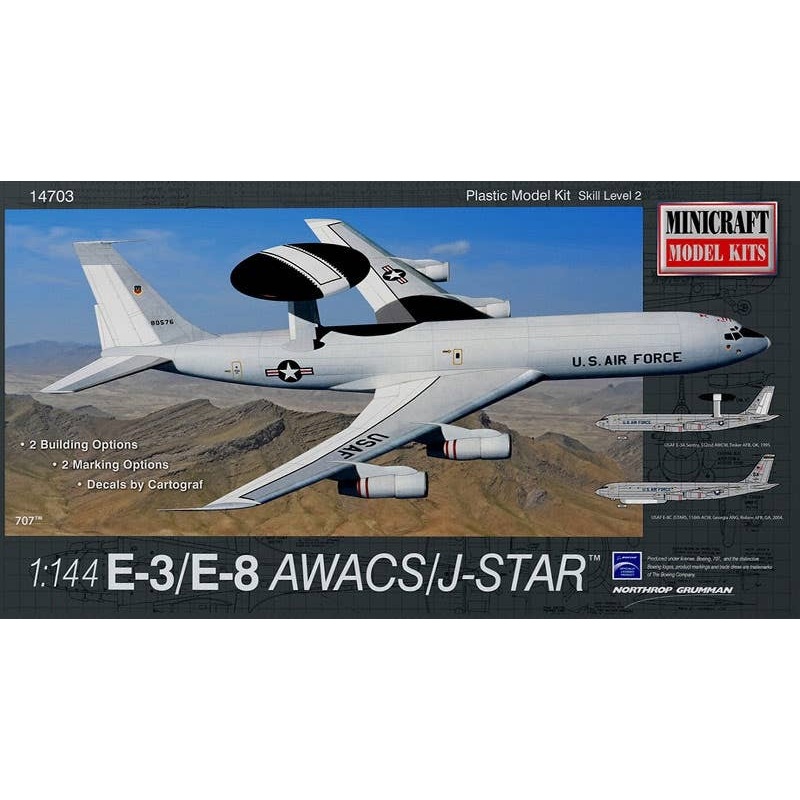 1/144 E-3/E-8 AWACS/J-STAR