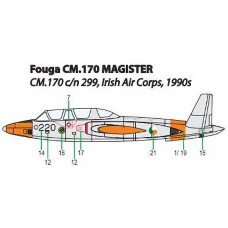 1/144 Fouga CM.170 Magister (Irish Air Corps)