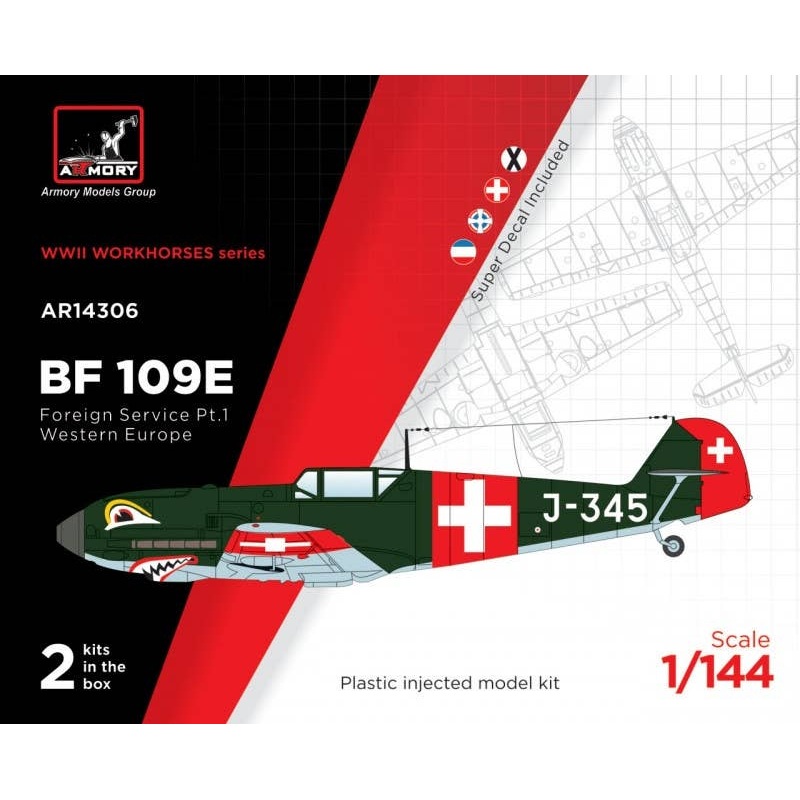 1/144 Messerschmitt Bf 109E Foreign Service Aces, Pt.1 Spain, Switzerland, Yugoslavia, Serbia