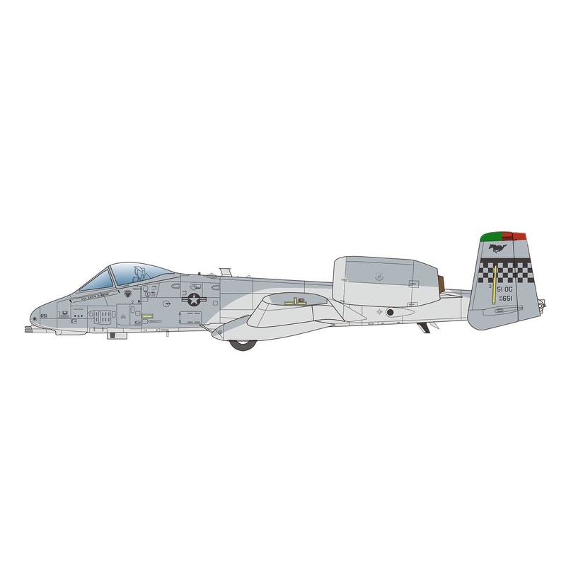 1/144 U.S. Air Force Attack Aircraft A-10C Thunderbolt II Assam Draggins