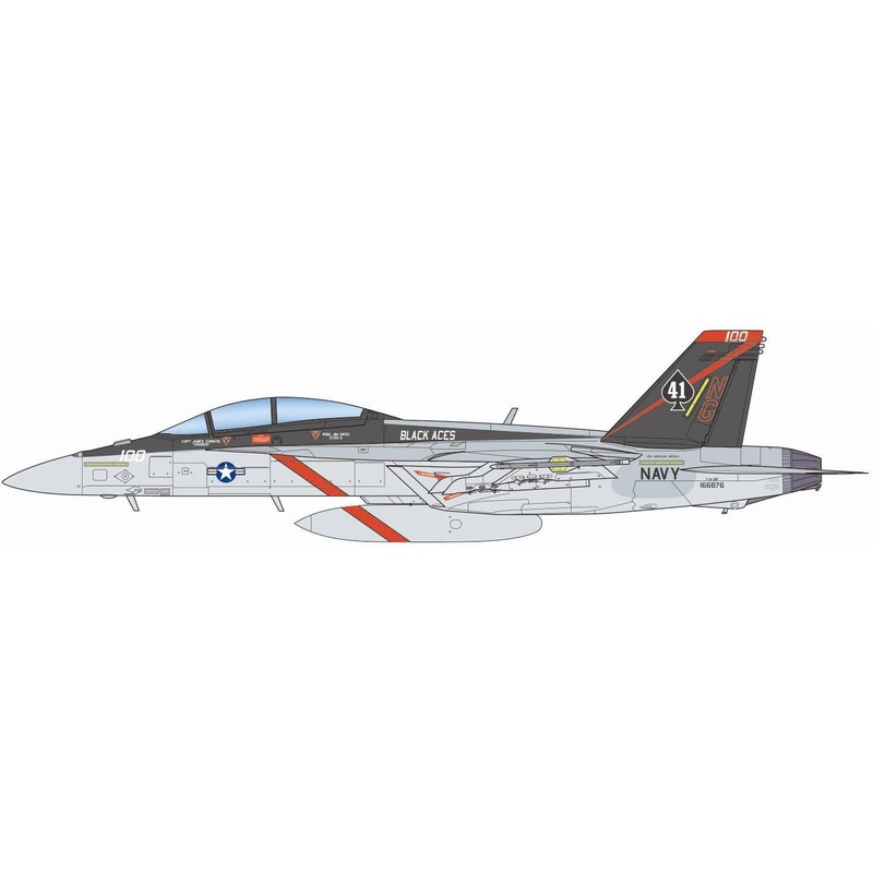 1/144 U.S. Navy Carrier-Based Fighter F/A-18F Super Hornet VFA-41 Black Aces