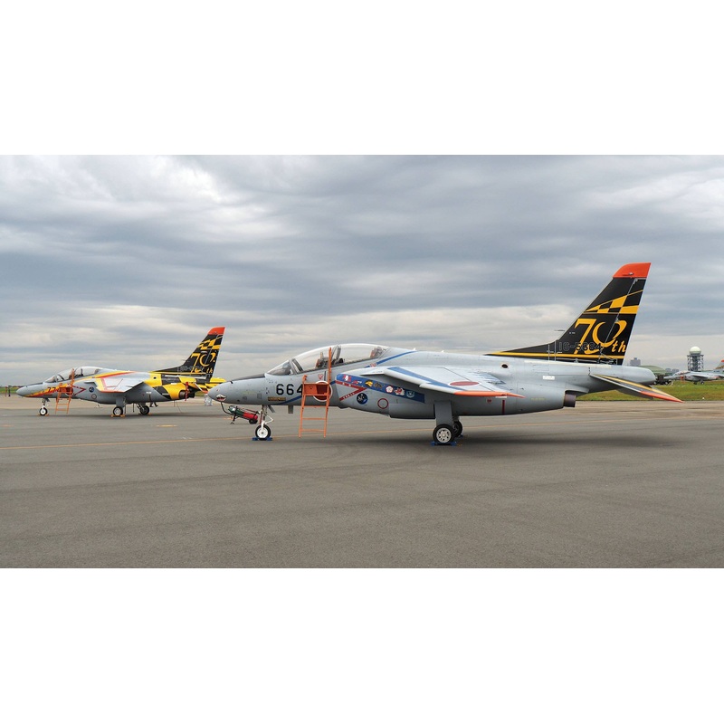 1/100 Japan Air Self-Defense Force T-4 Air Fest Hamamatsu JASDF 70th Anniversary Painted Aircraft Set of 2
