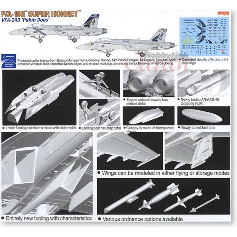 1/144 F/A-18E Super Hornet Pukin Dogs VFA-143