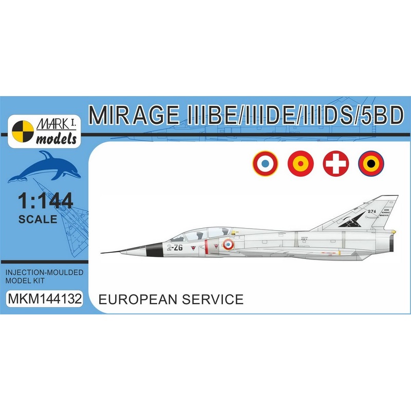 1/144 Mirage IIIBE/IIIDE/IIIDS/5BD Two-seater 'European Service'