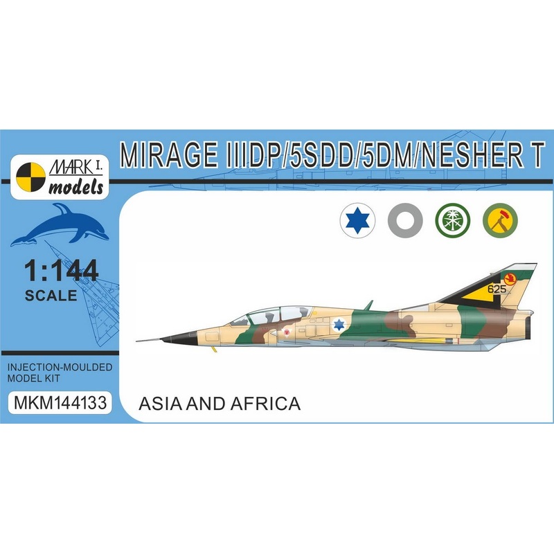 1/144 Mirage IIIDP/5SDD/5DM/Nesher T Two-seater 'Asia & Africa'