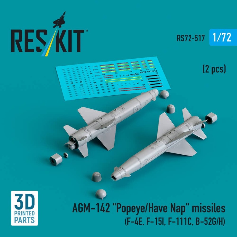 1/72 AGM-142 Popeye/Have Nap missiles (2 pcs)
