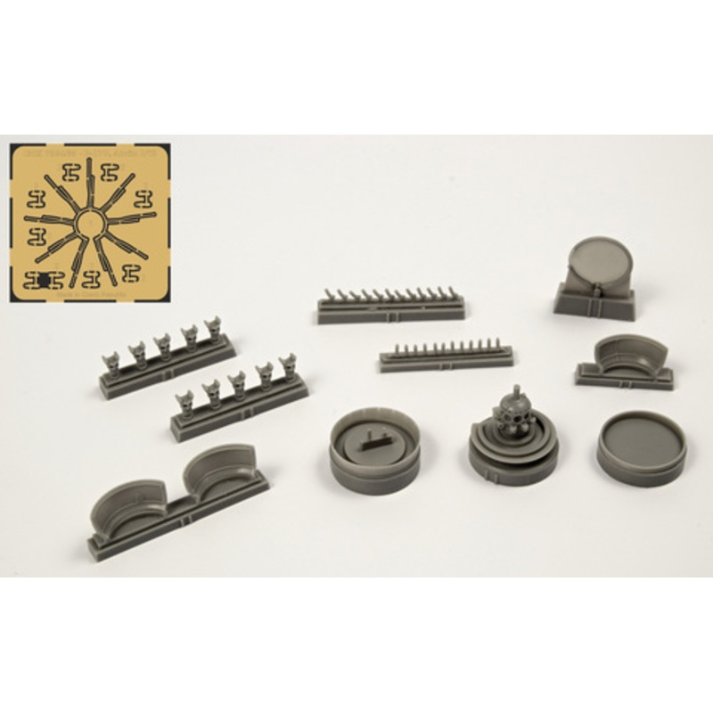 1/72 B-17G Engine Set (Starboard Side Engine, 1pc) (for Airfix)