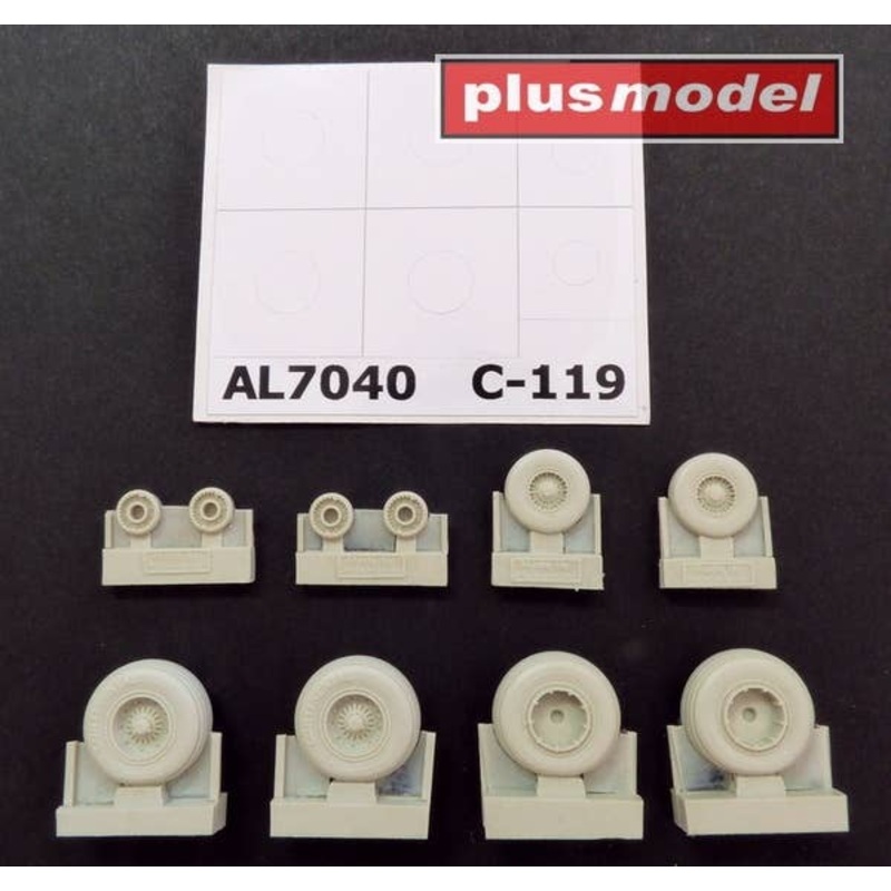 1/72 C-119 Boxcar Wheelset (Late Model)