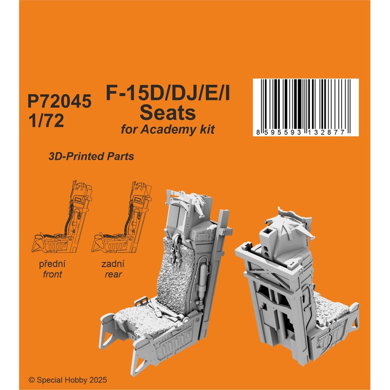 1/72 F-15D/DJ/E/I Seats / for Academy kit