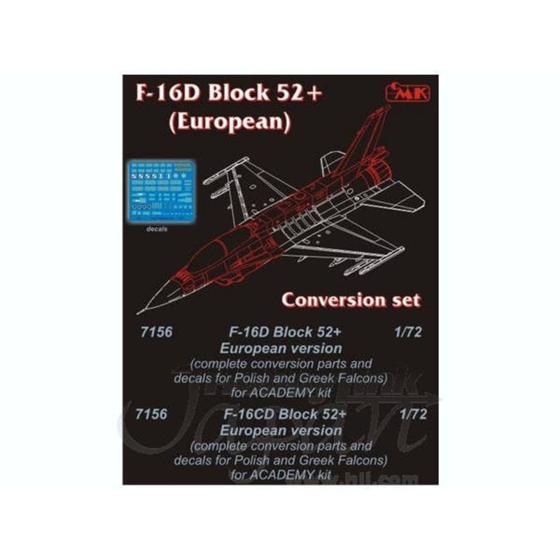 1/72 F-16D Barak conversion set for Academy