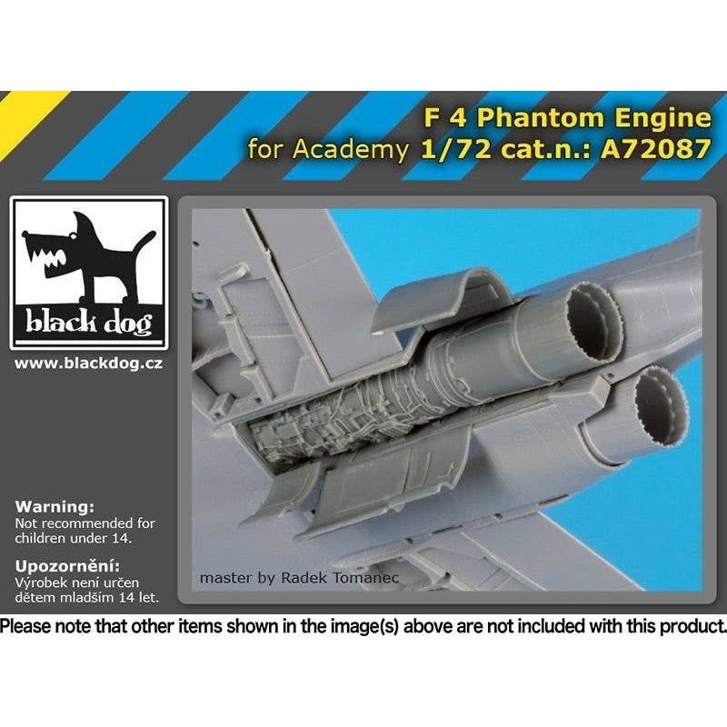 1/72 F-4 Phantom Engine (for Academy)