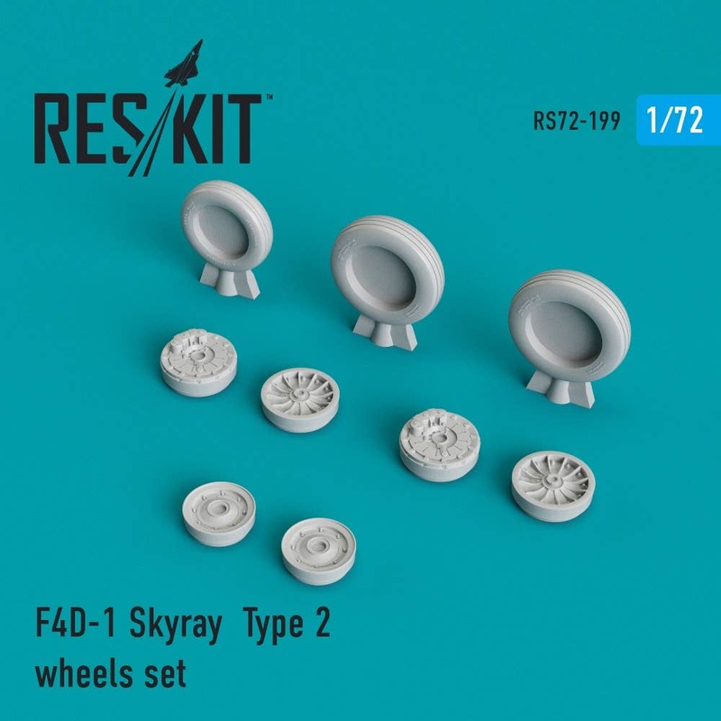 1/72 F4D-1 Skyray Type 2 Wheels Set