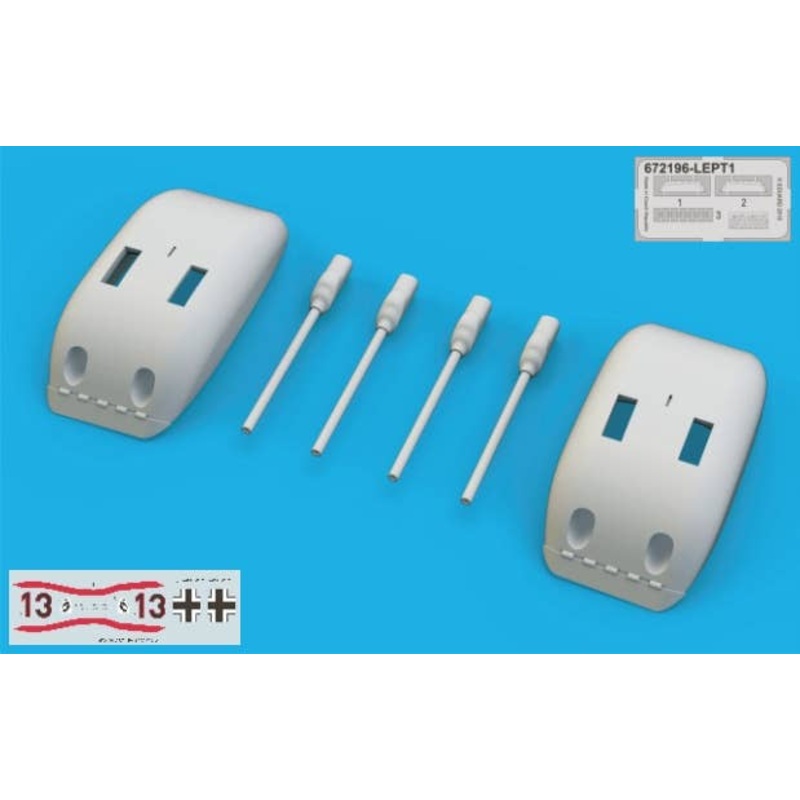 1/72 Fw 190A-5/U12 Gun Pods (for Eduard)