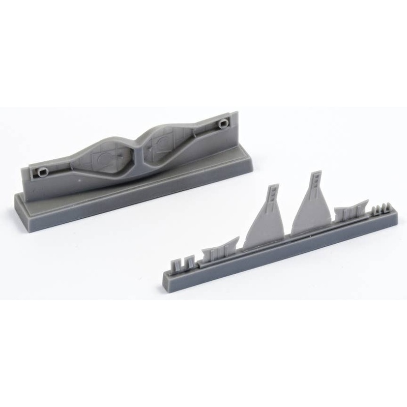 1/72 J2M3 Raiden Wheel Wells and Covers (for Hasegawa)