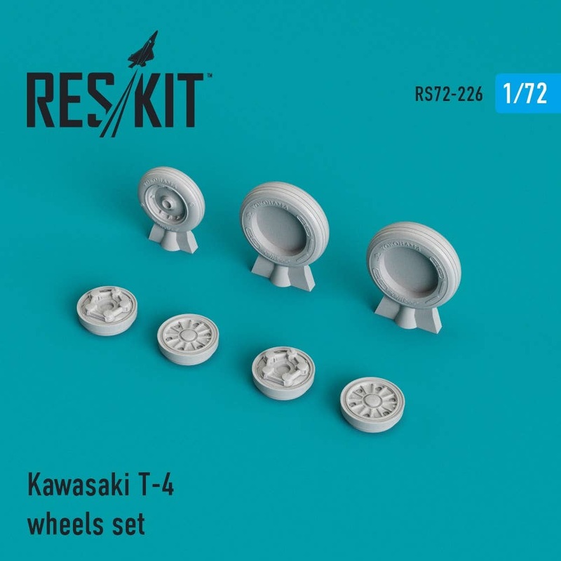 1/72 Kawasaki T-4 Wheels Set (for Hasegawa)