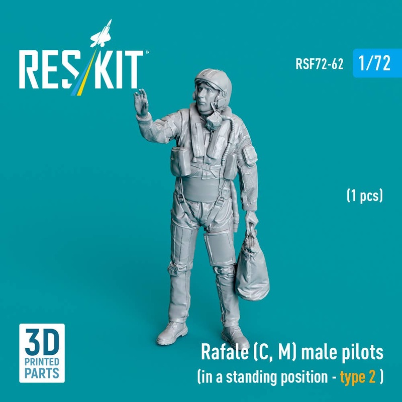 1/72 Rafale (C, M) male pilot (in a standing position - type 2) (1 pcs)