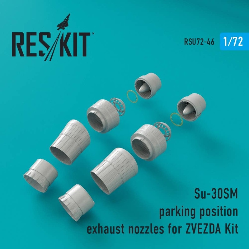 1/72 Su-30SM Parking Position Exhaust Nozzles (for Zvezda)