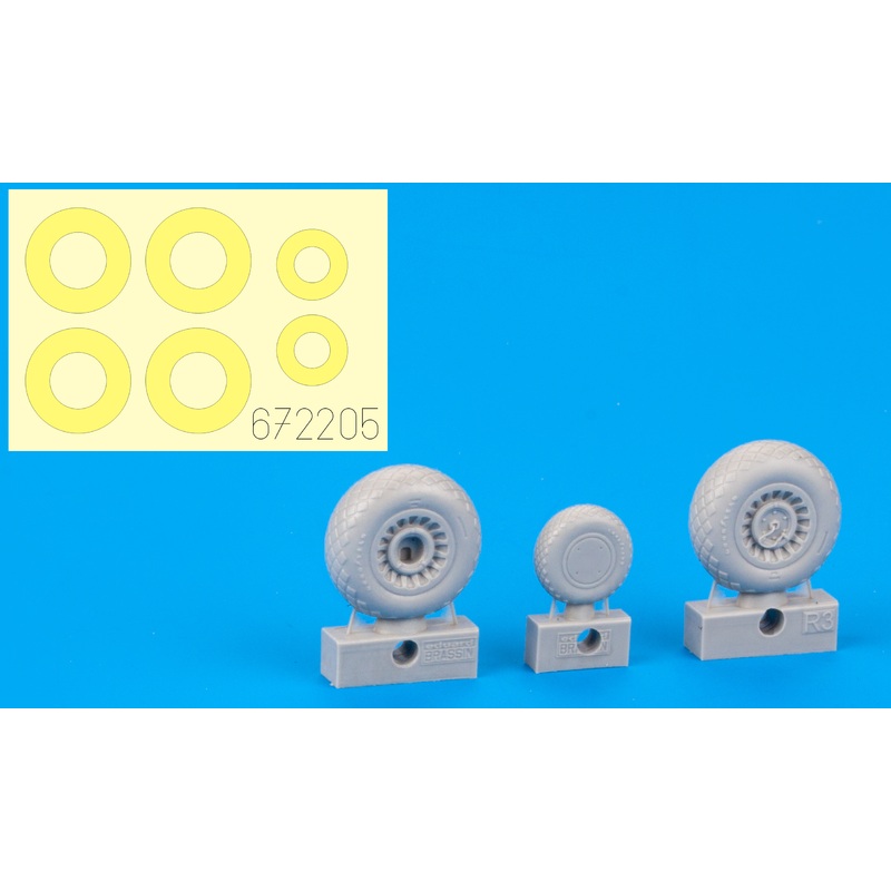 1/72 B-25 Wheels (for Airfix)