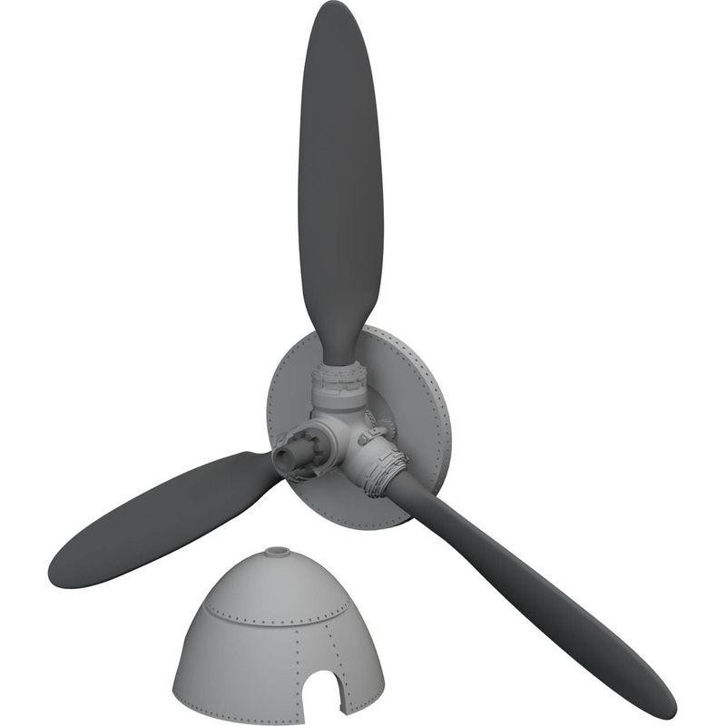 1/72 Bf 109G propeller PRINT (for EDUARD)