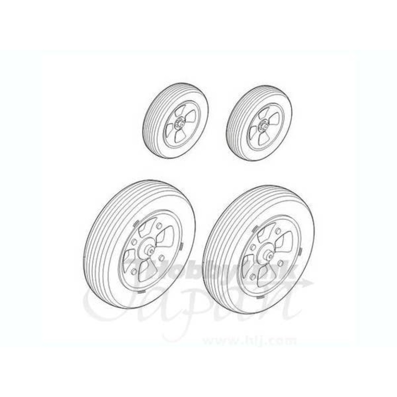 1/72 Camberra PR.Mk.9 Wheels Set (for Airfix)