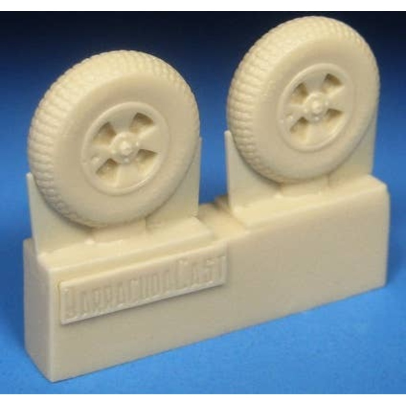 1/72 DH Hornet Mainwheels W Block Tread Tyres
