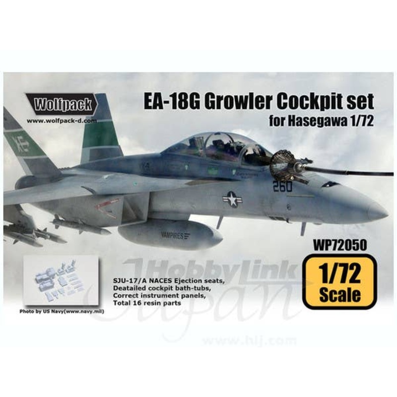 1/72 EA-18G Growler Cockpit Set (for Hasegawa)