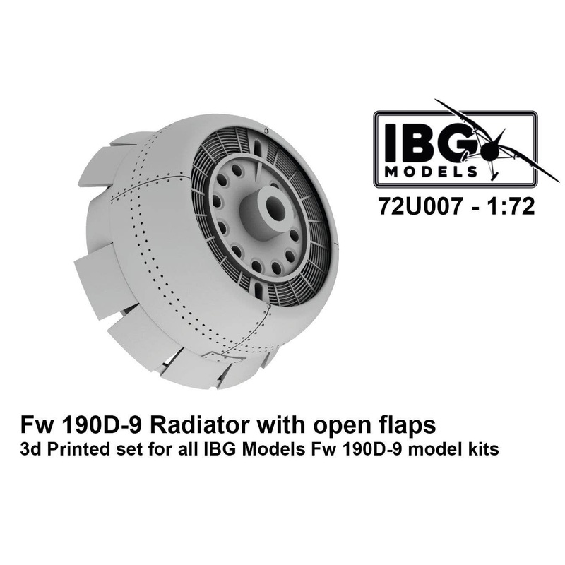 1/72 Fw190D Series Flap Deployment Cowl 3D Print for IBG (72U007)