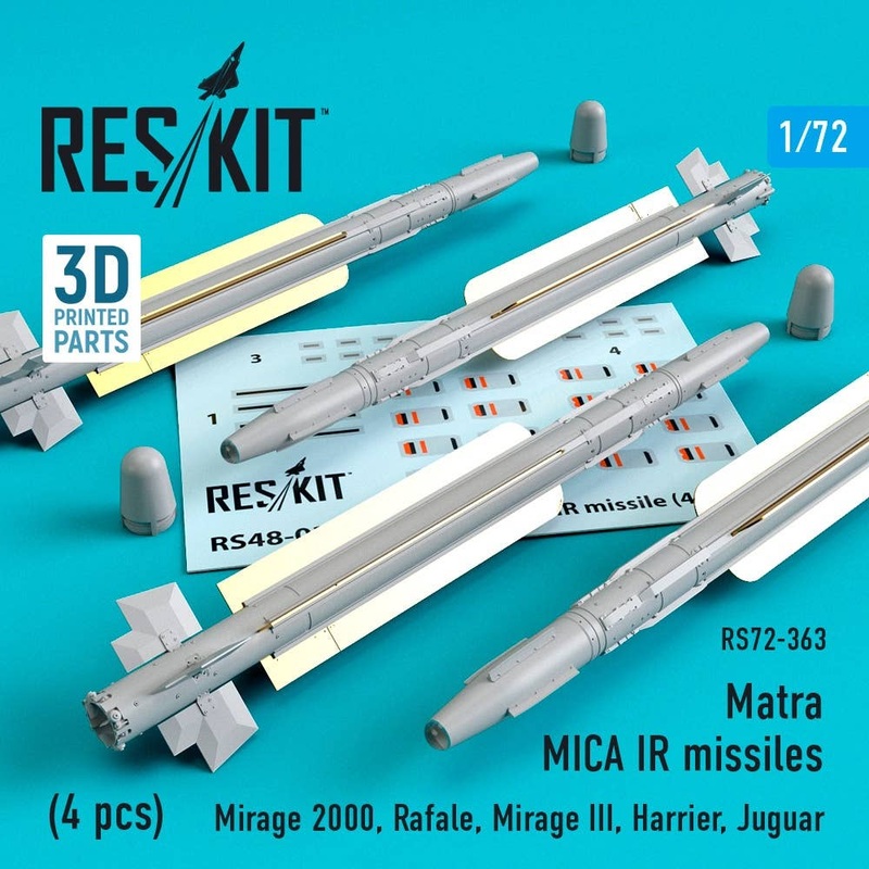 1/72 Matra MICA IR missiles (4 pcs)