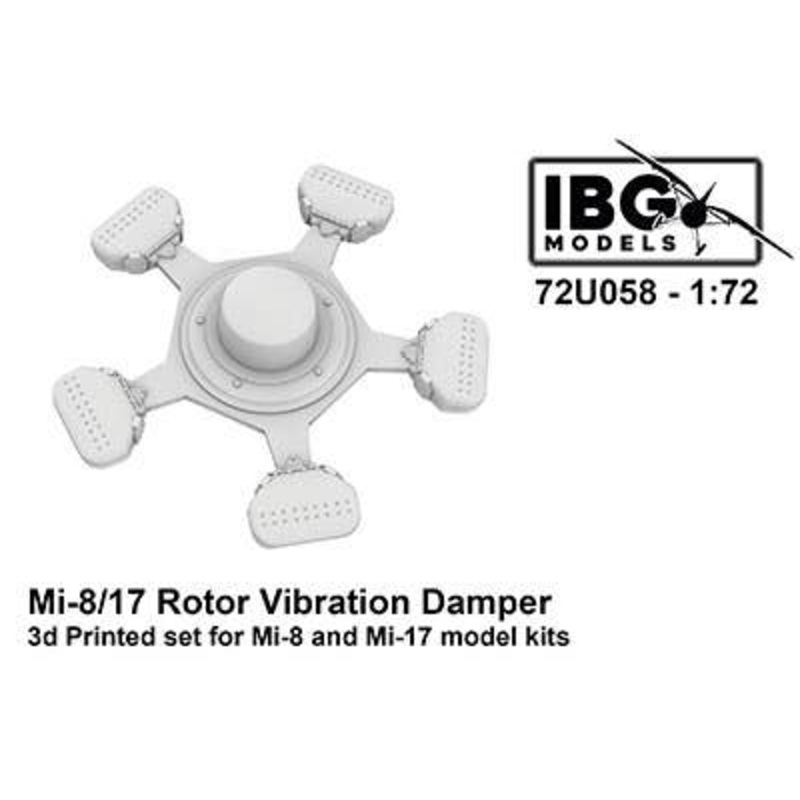 1/72 Mi-8/17 Rotor Vibration Damper 3d Printed set for Mi-8 and Mi-17 model kits