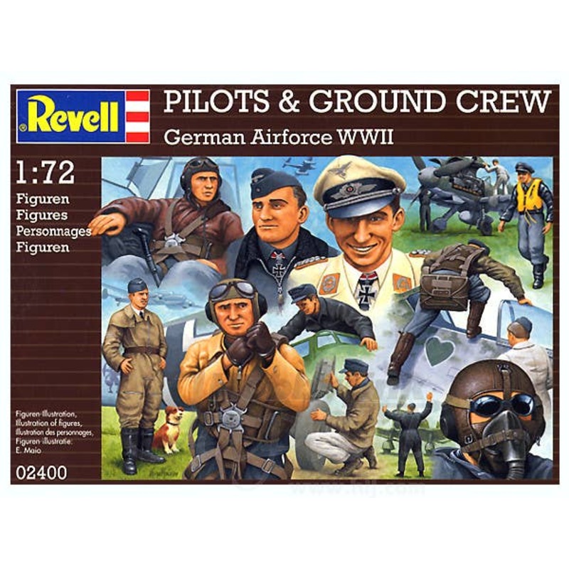 1/72 Pilots & Ground Crew WWII German Air Force