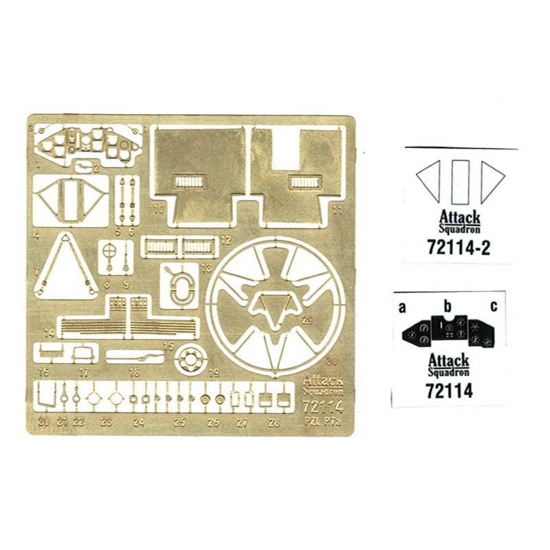 1/72 PZL P.7a Photo-Etched Parts Set (for Arma Hobby)