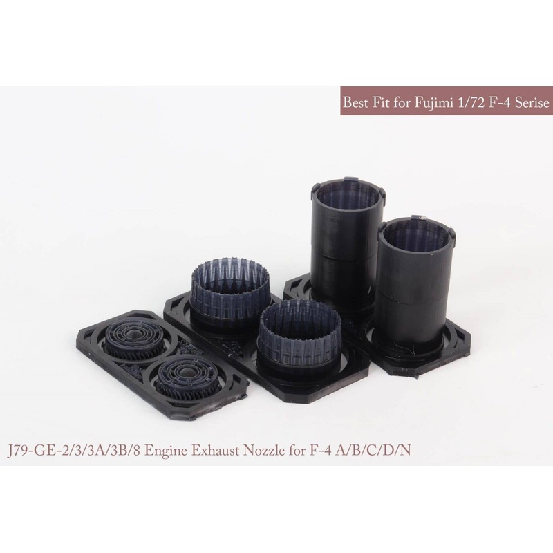 1/72 [SE] F-4 A/B/C/D/N GE Exhaust Nozzle & After Burner Set (Opened) (for Fujimi)