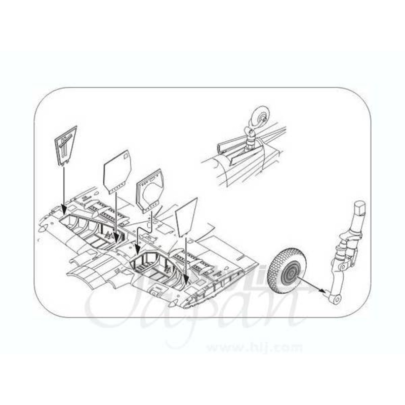 1/72 Westland Wyvern S.4 Undercarriage set